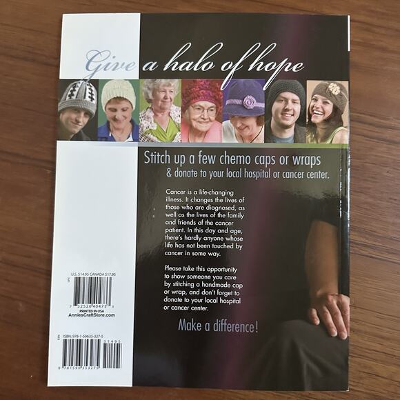 Chemo Caps & Wraps Annie's Crochet Hat Scarf Pattern Book - Picture 4 of 4